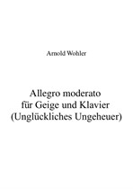 Allegro moderato für Geige und Klavier