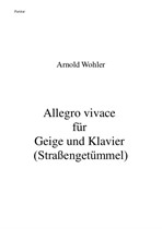 Allegro vivace für Geige und Klavier