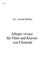 Allegro vivace für Flöte und Klavier von Clementi